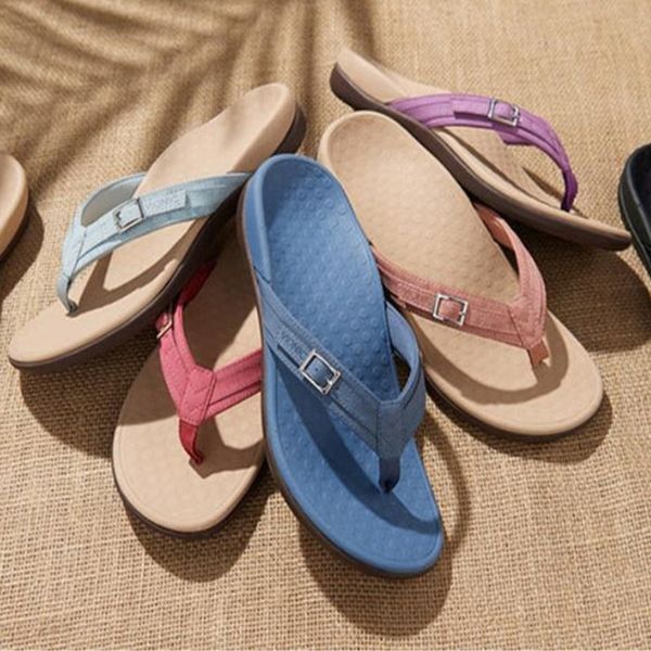 Theresia | Bequeme Zehensteg-Sandalen mit Fußbett