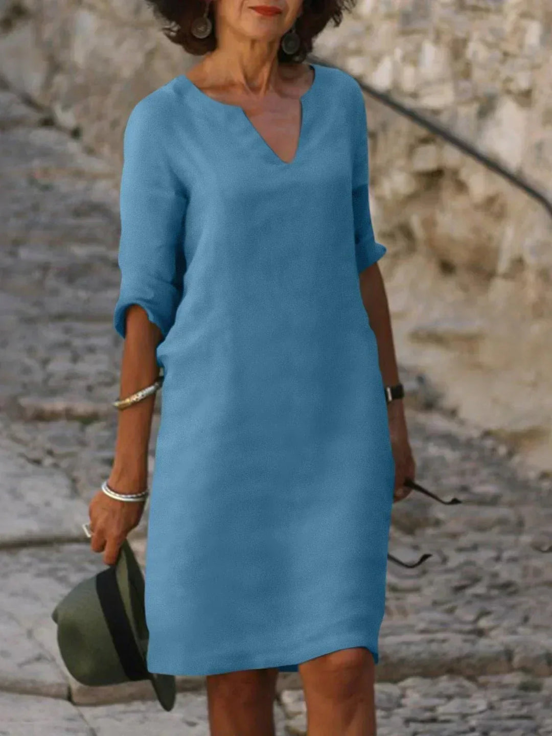 Ingrid | Elegantes Kleid mit V-Ausschnitt