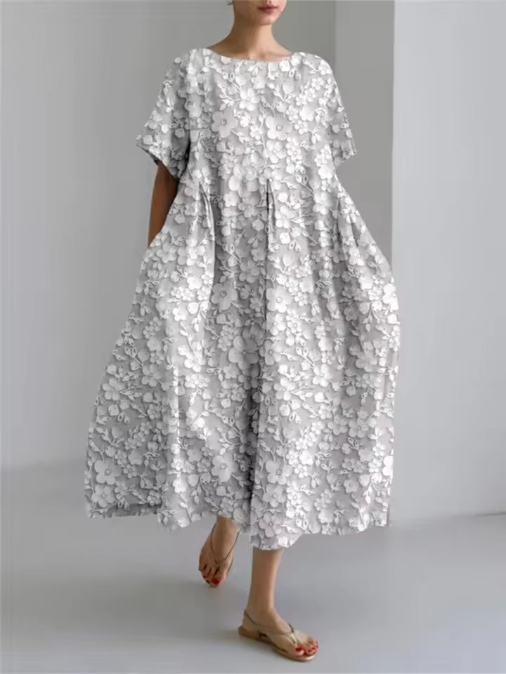 Astrid | Elegantes Sommerkleid mit Blütendekor