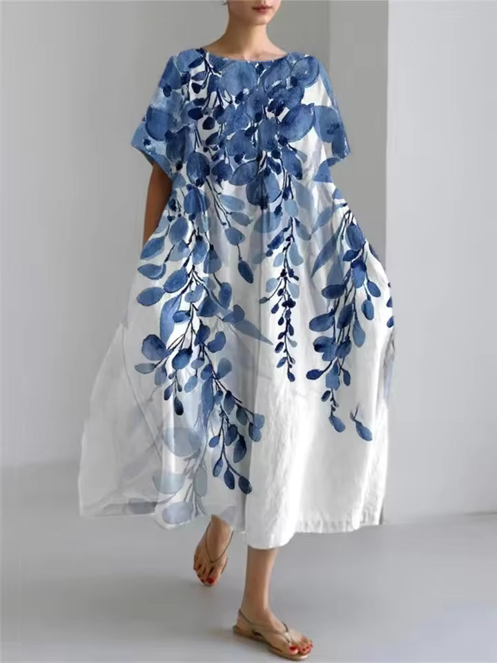 Astrid | Elegantes Sommerkleid mit Blütendekor