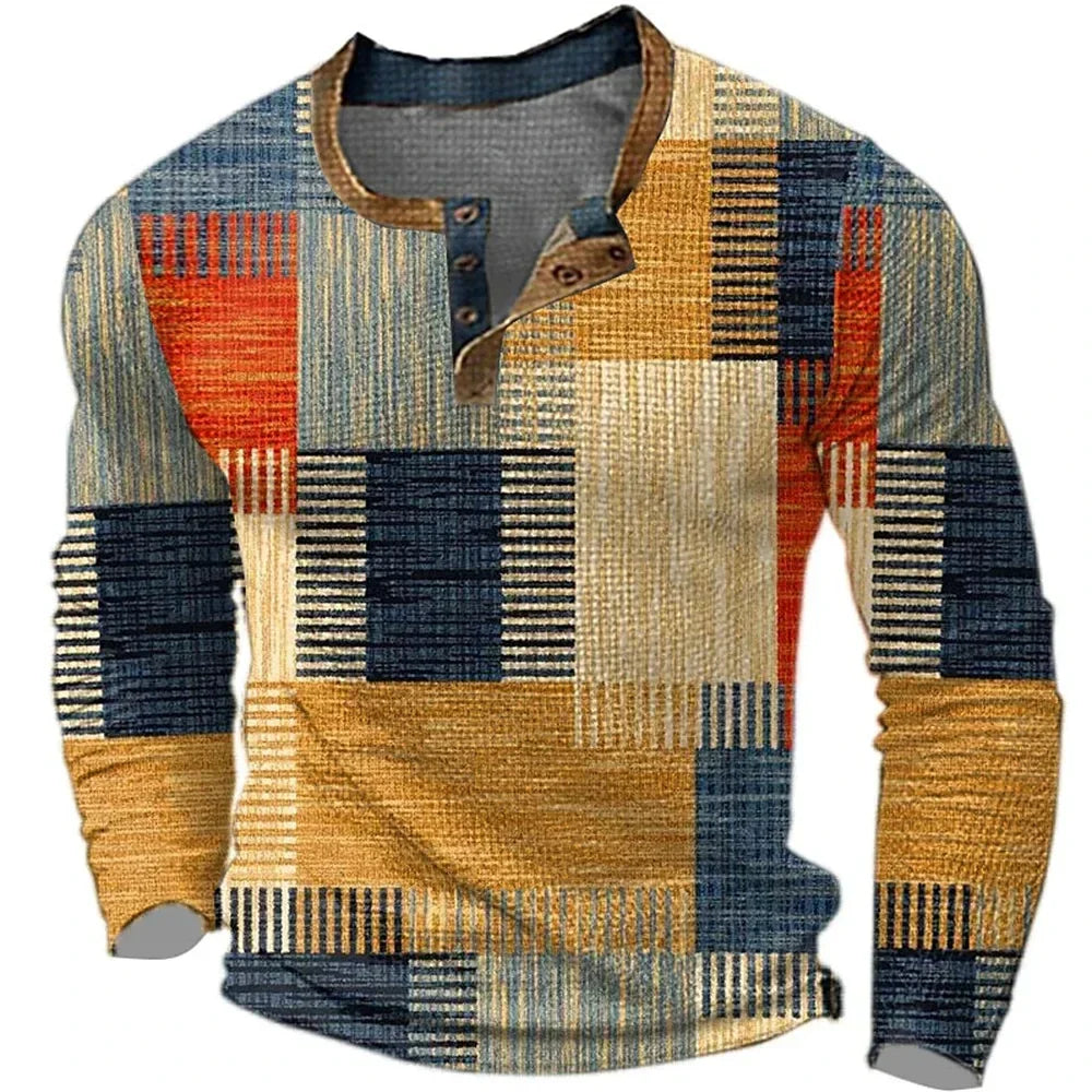 Martin | Markantes Karo-Langarmshirt