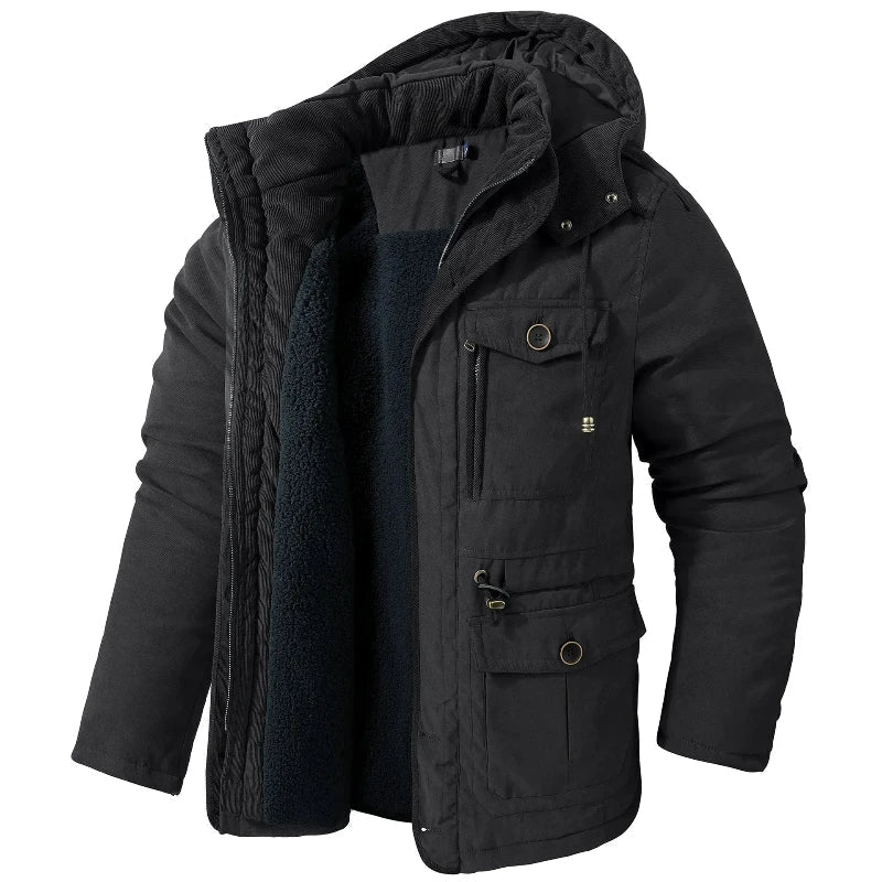 Volkmar | Warmer Winterparka mit Kapuze