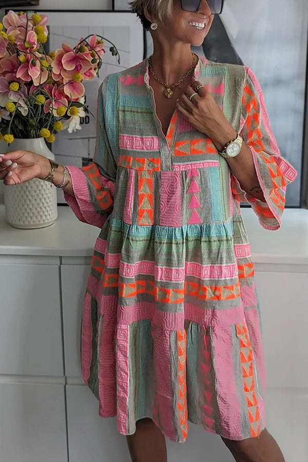 Susanne | Verspieltes Boho-Kleid mit weiten Ärmeln