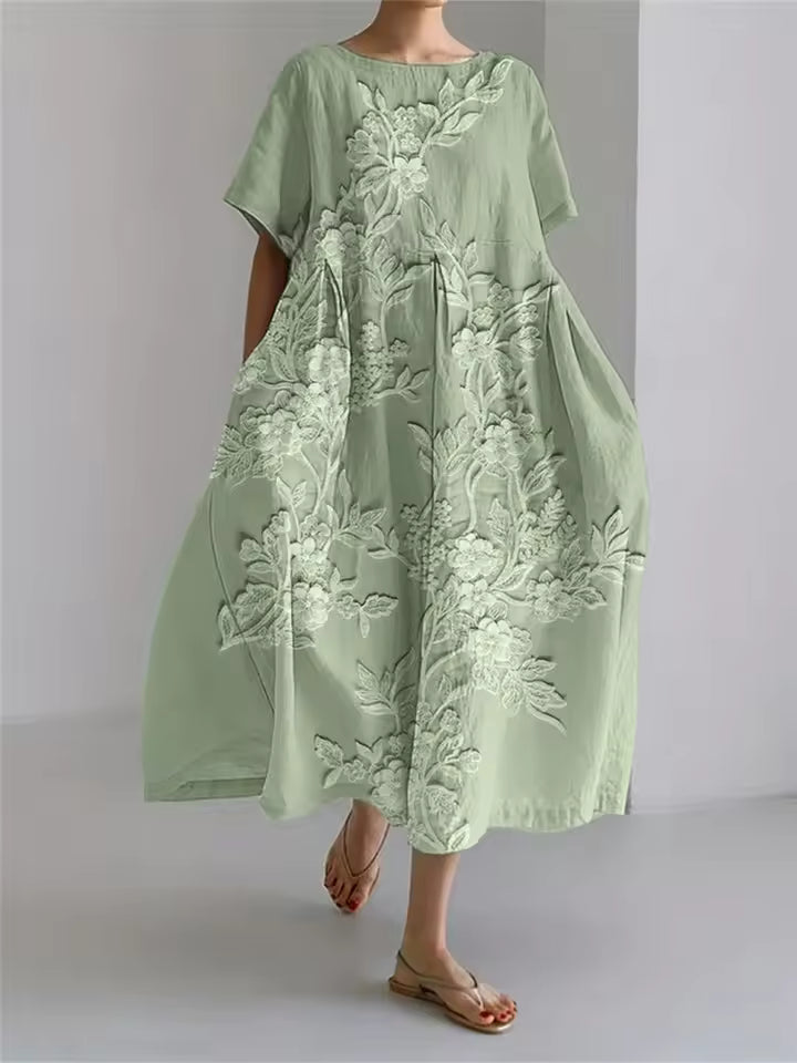 Astrid | Elegantes Sommerkleid mit Blütendekor