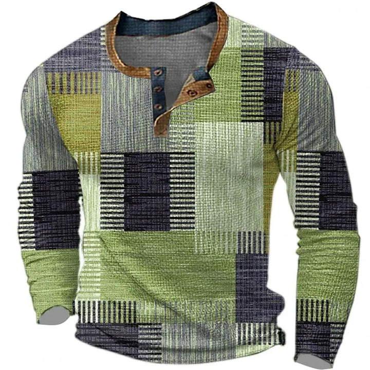 Martin | Markantes Karo-Langarmshirt