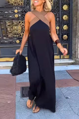 Anneliese | Elegantes Sommer-Maxikleid mit Überkreuz-Trägern