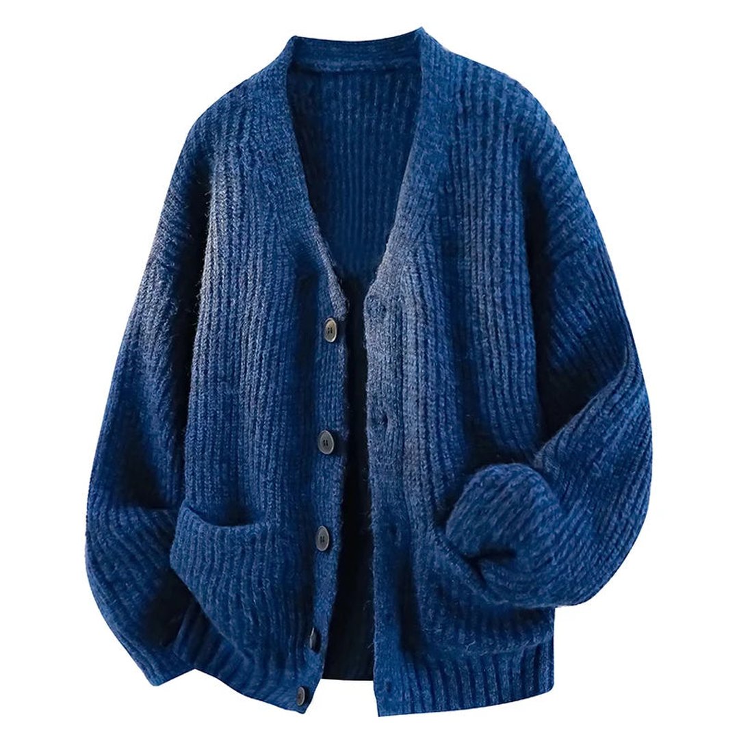 Barbara | Lässige Strickjacke mit V-Ausschnitt