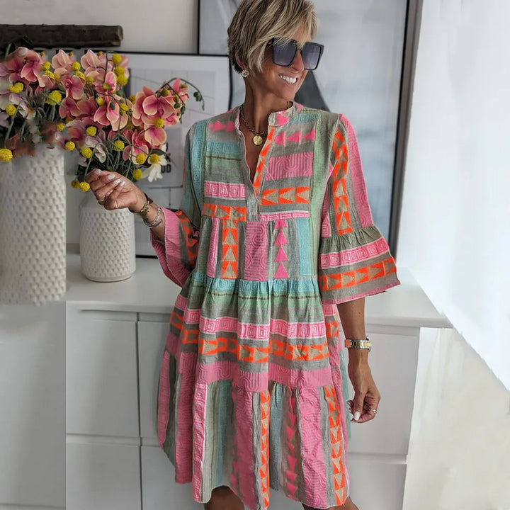 Susanne | Verspieltes Boho-Kleid mit weiten Ärmeln