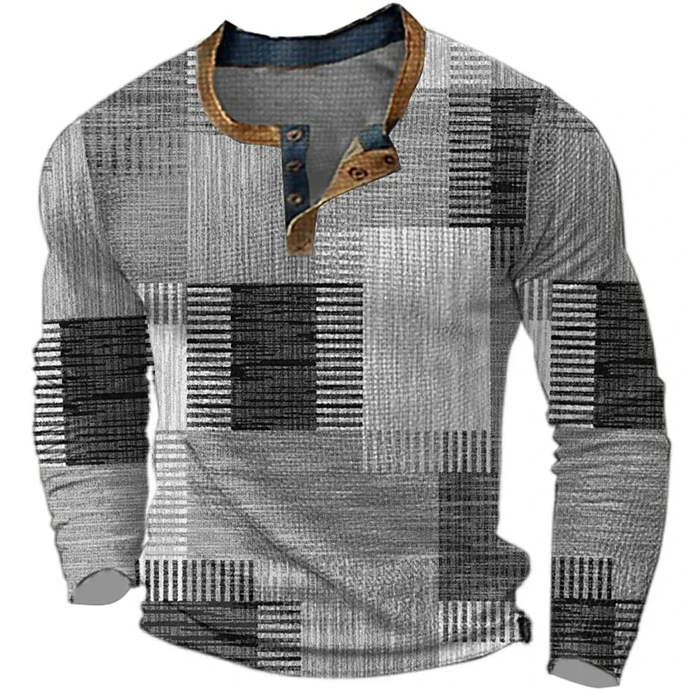 Martin | Markantes Karo-Langarmshirt