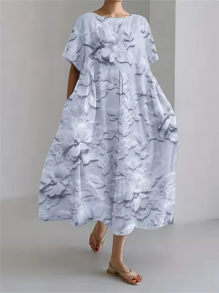 Astrid | Elegantes Sommerkleid mit Blütendekor