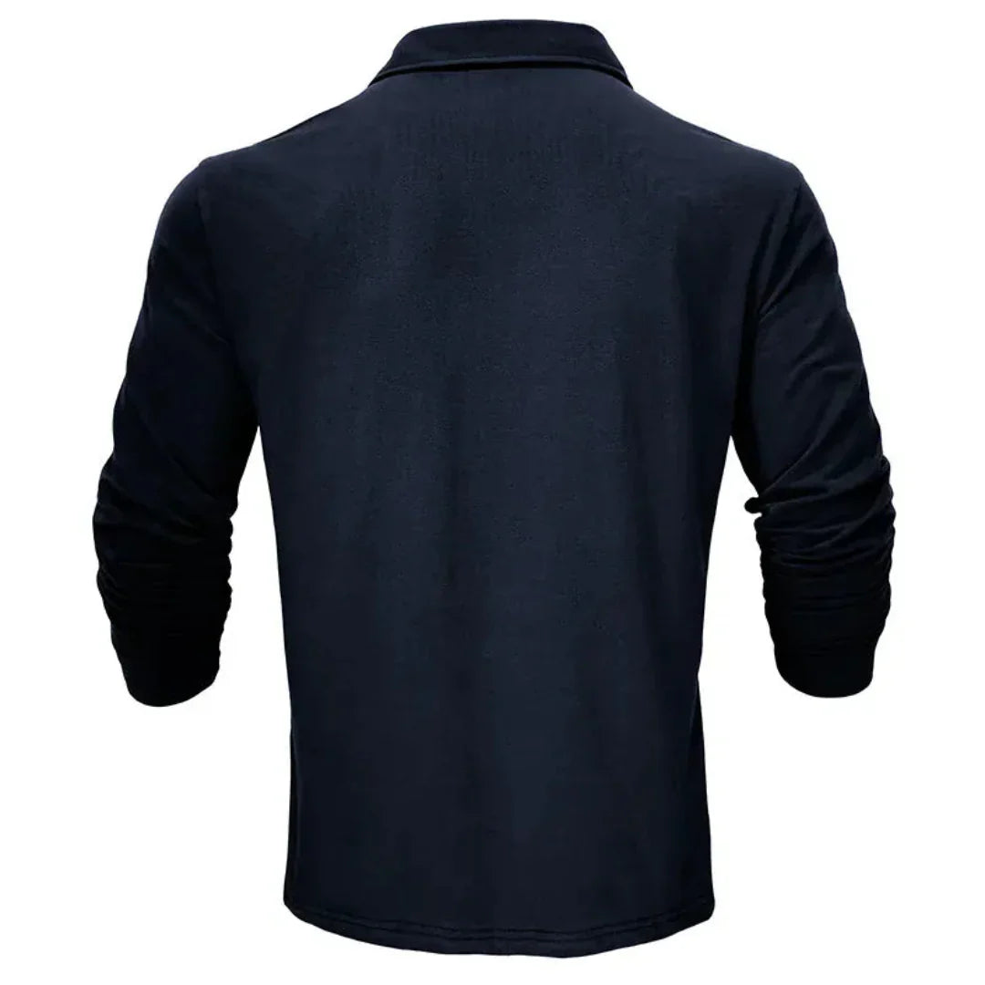 Benedikt | Klassisches Langarm-Poloshirt
