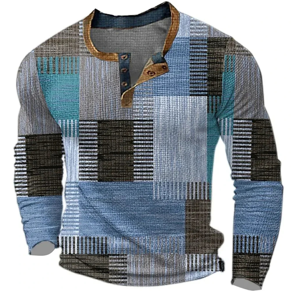Martin | Markantes Karo-Langarmshirt