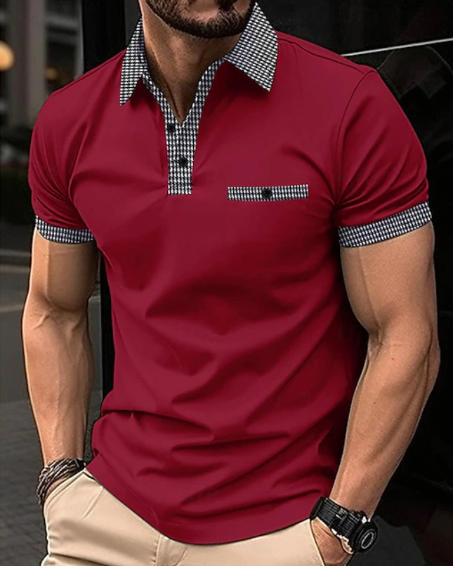 Werner | Elegantes Poloshirt mit Kontrastkragen