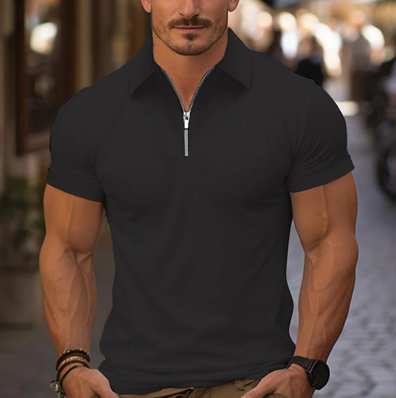 Helmut | Sportliches Poloshirt mit Reißverschlusskragen