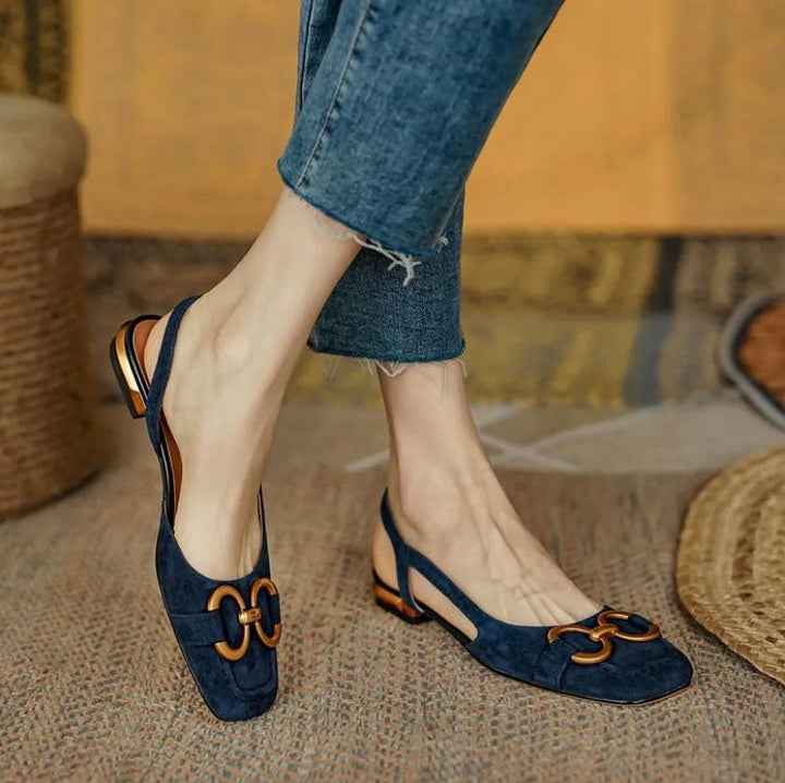 Sabine | Elegante Slingpumps mit Zierschnalle
