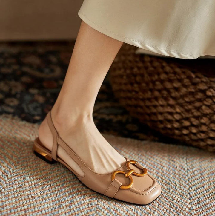 Sabine | Elegante Slingpumps mit Zierschnalle