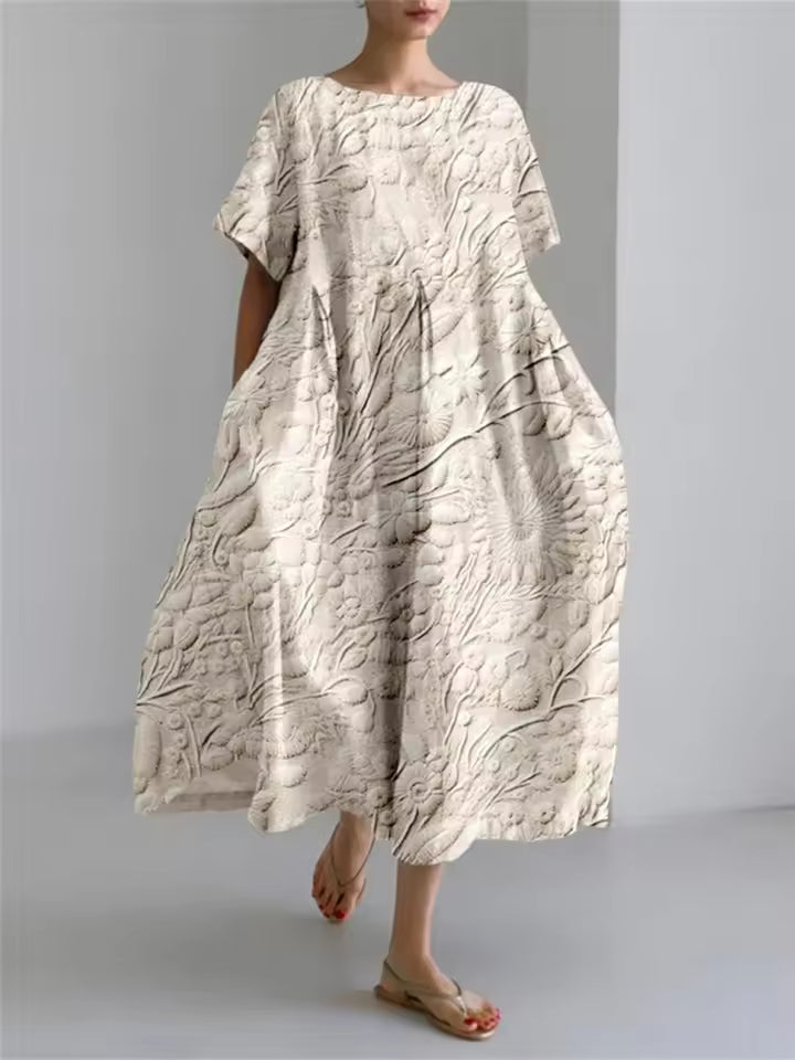 Astrid | Elegantes Sommerkleid mit Blütendekor