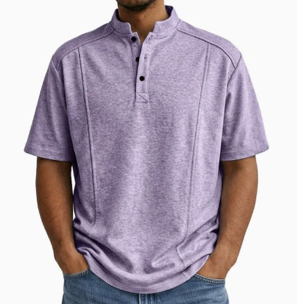 Volkmar | Elegantes Kurzarm-Henleyshirt