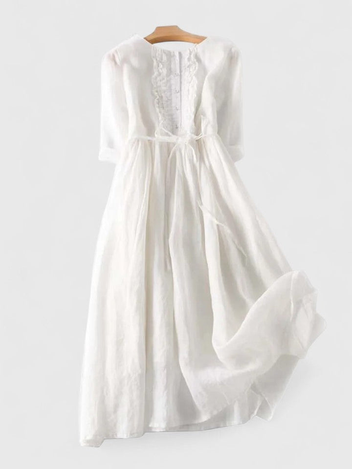 Hilda | Zartes Sommerkleid mit Rüschenblende