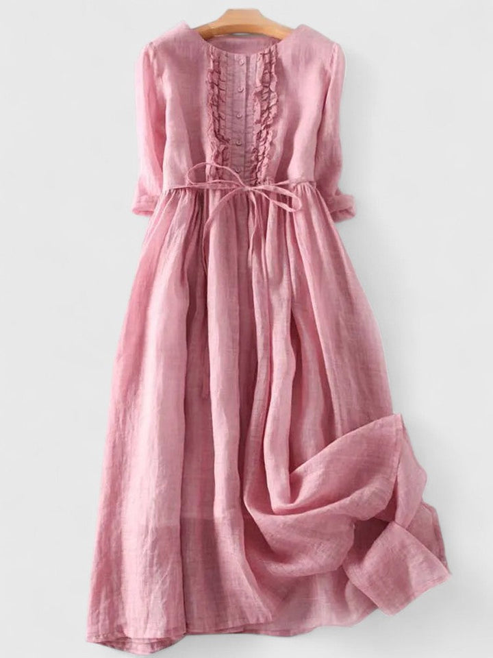 Hilda | Zartes Sommerkleid mit Rüschenblende