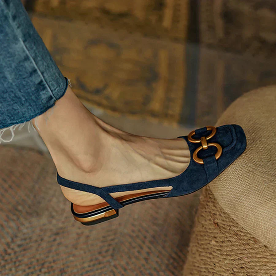 Sabine | Elegante Slingpumps mit Zierschnalle