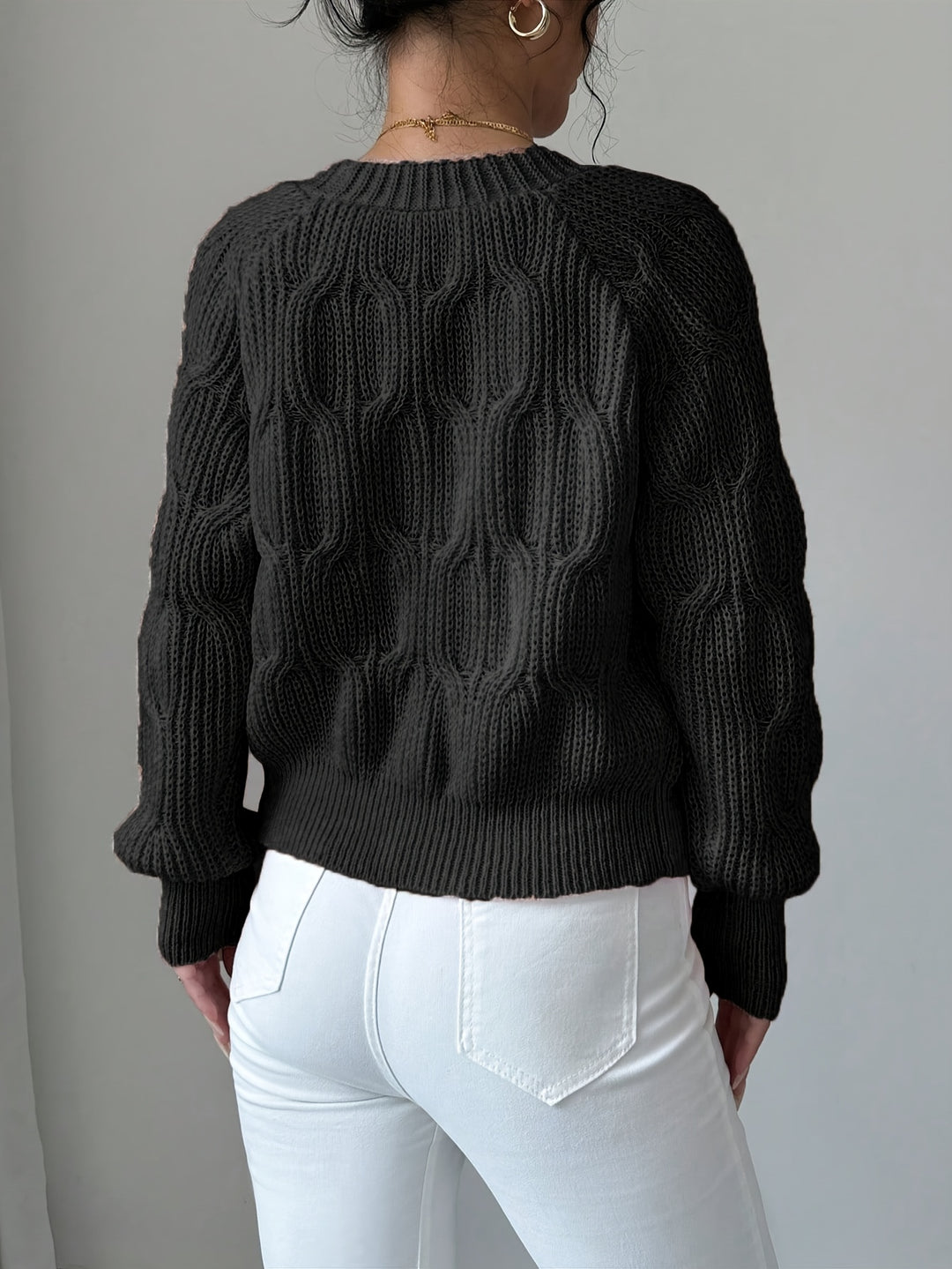 Editha | Zarte Schleifen-Strickjacke