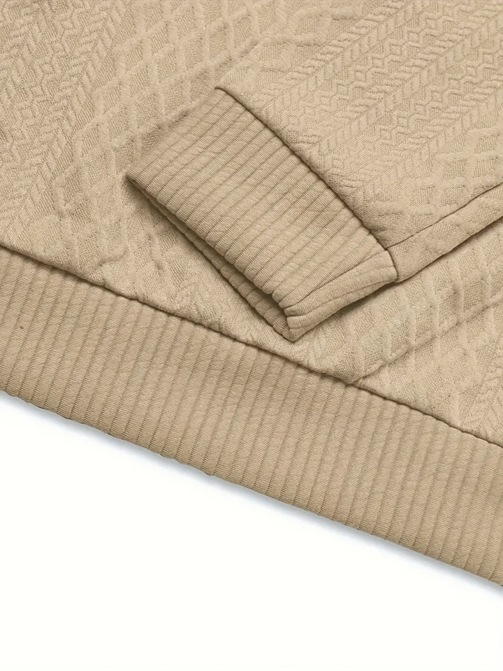 Wolfram | Edler Stehkragen-Pullover mit Knopfleiste