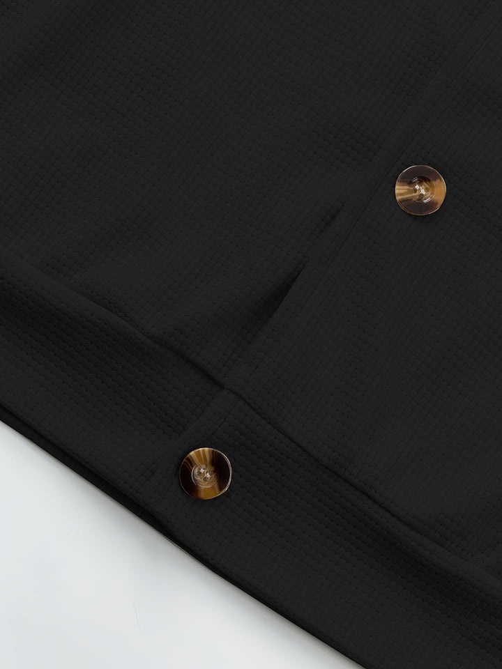 Harald | Strukturierte Hemdjacke mit Knopfleiste