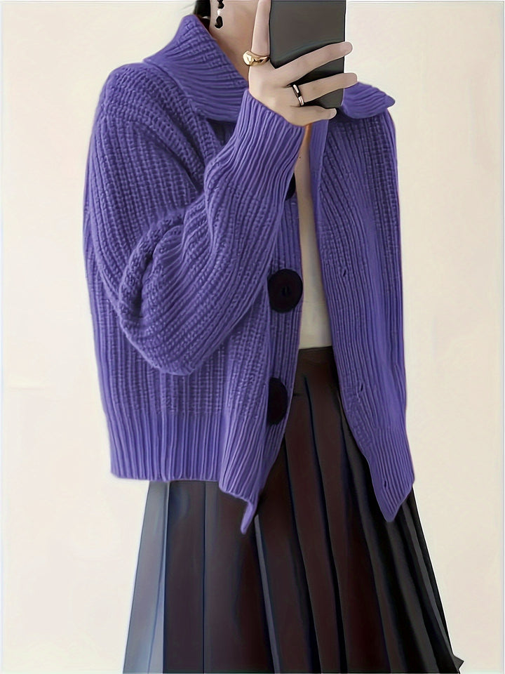 Hanne | Weicher Kragen-Strickpullover