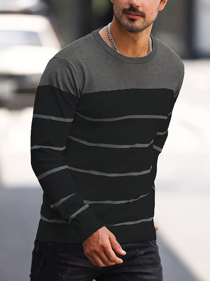 Sigmar | Zeitloser Streifen-Pullover
