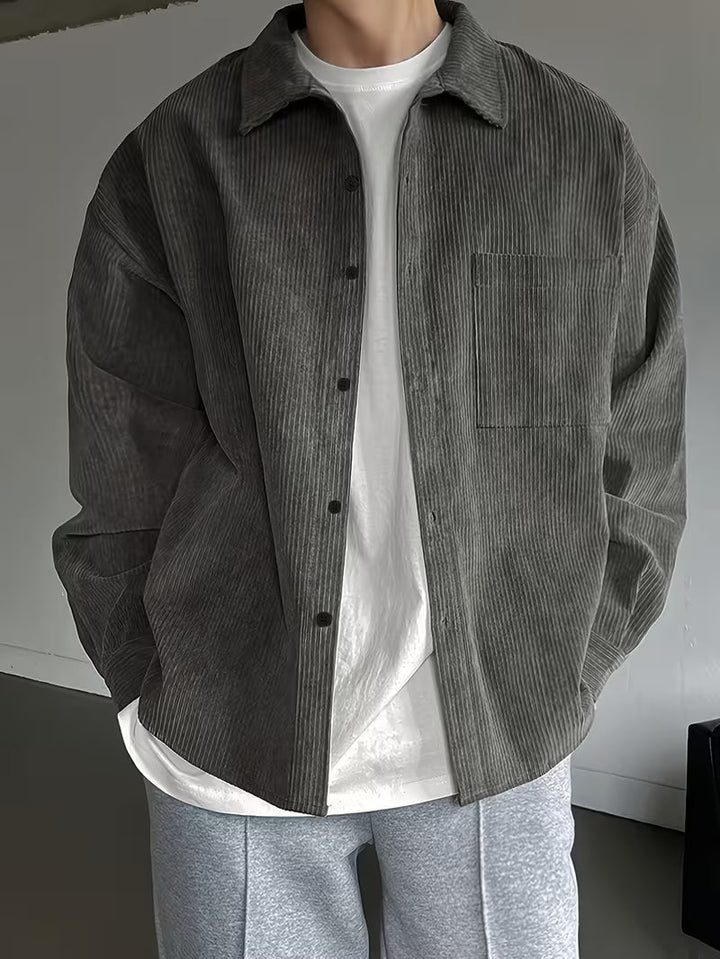 Vincent | Lässige Hemdjacke mit feiner Struktur