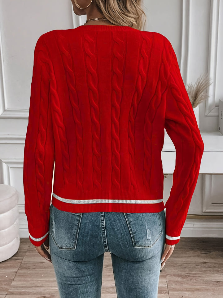 Josefa | Elegante Strickjacke mit Zierknöpfen