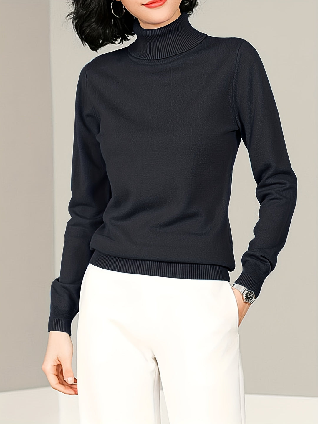 Hertha | Femininer Rollkragenpullover