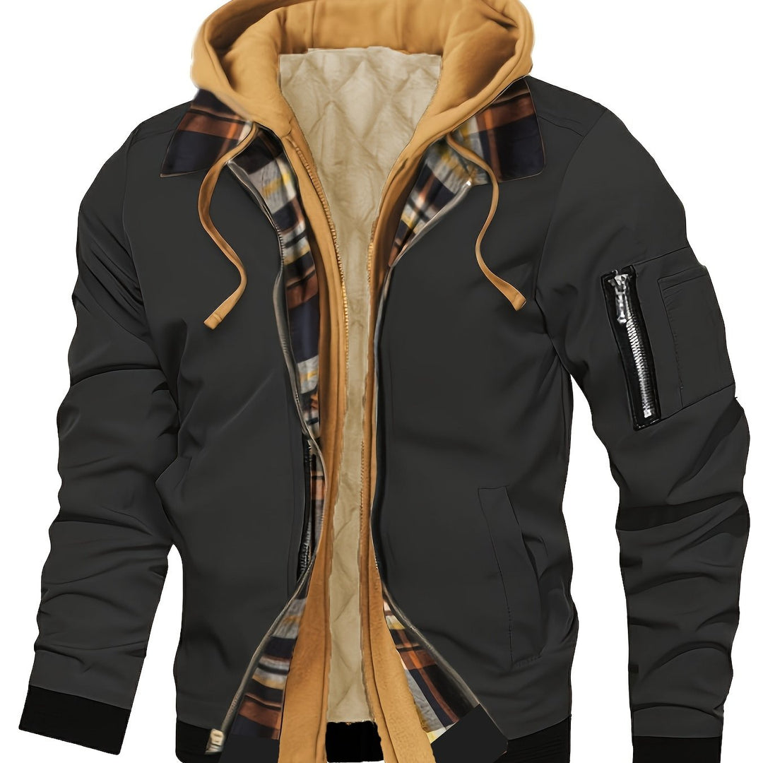 Falko | Gefütterte Kapuzenjacke mit Zipper