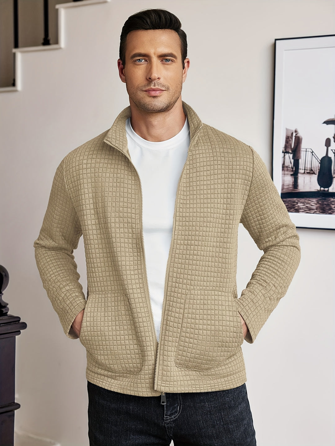 Heinrich | Sportliche Zip-Jacke mit Struktur