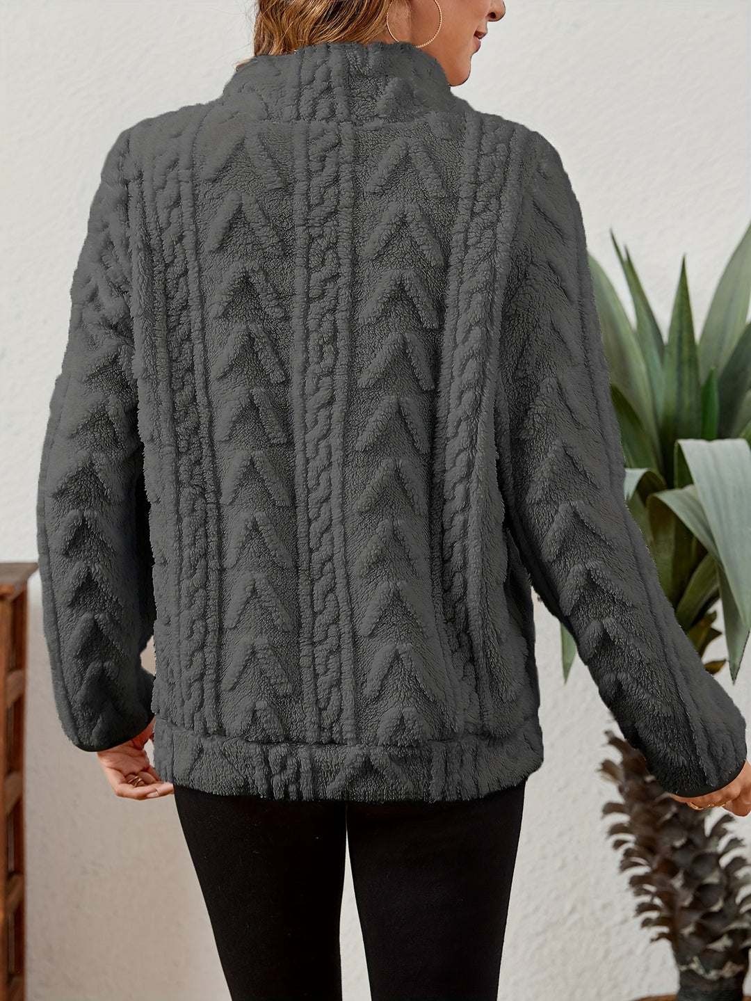 Erika | Kuscheliger Troyer-Pullover mit Stehkragen