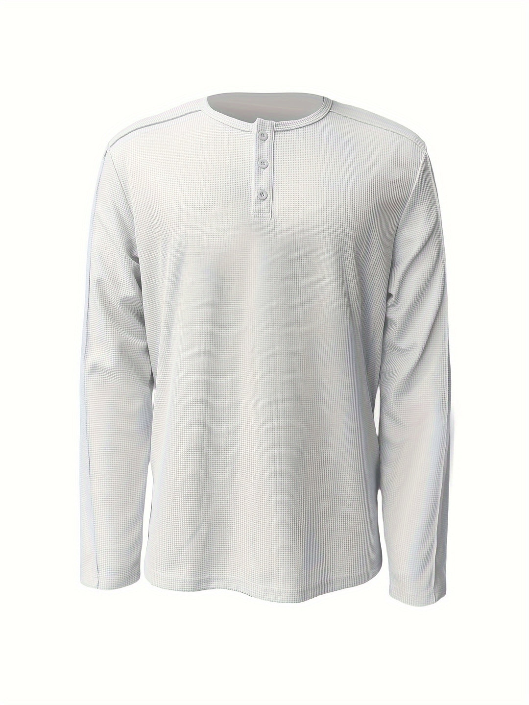 Klaus | Klassisches Henley-Shirt mit Struktur