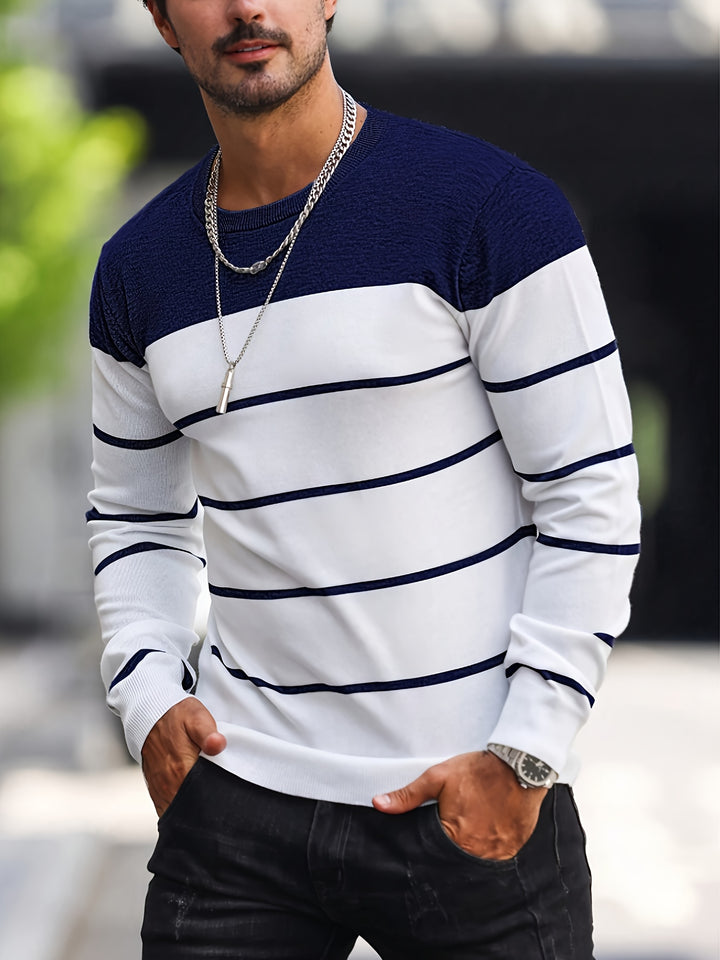 Sigmar | Zeitloser Streifen-Pullover