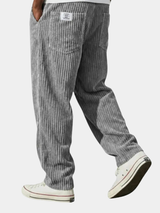 Markus | Lässige Komfort-Hose mit feiner Rippstruktur