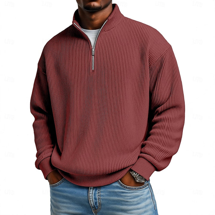 Arno | Legerer Stehkragen-Pullover