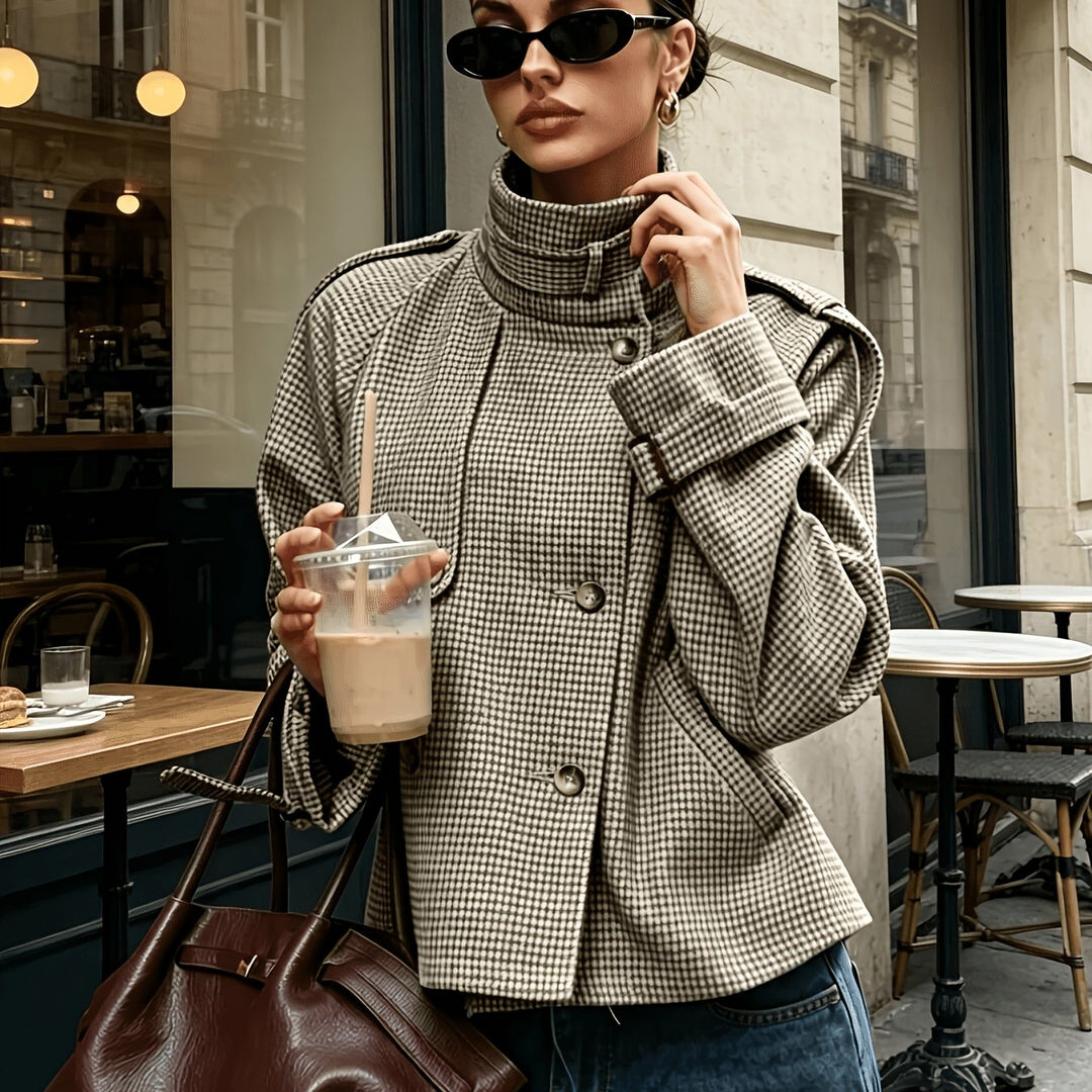 Gundula | Elegante Stehkragen-Jacke