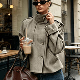 Gundula | Elegante Stehkragen-Jacke
