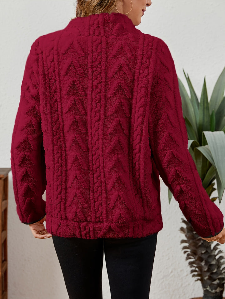 Erika | Kuscheliger Troyer-Pullover mit Stehkragen