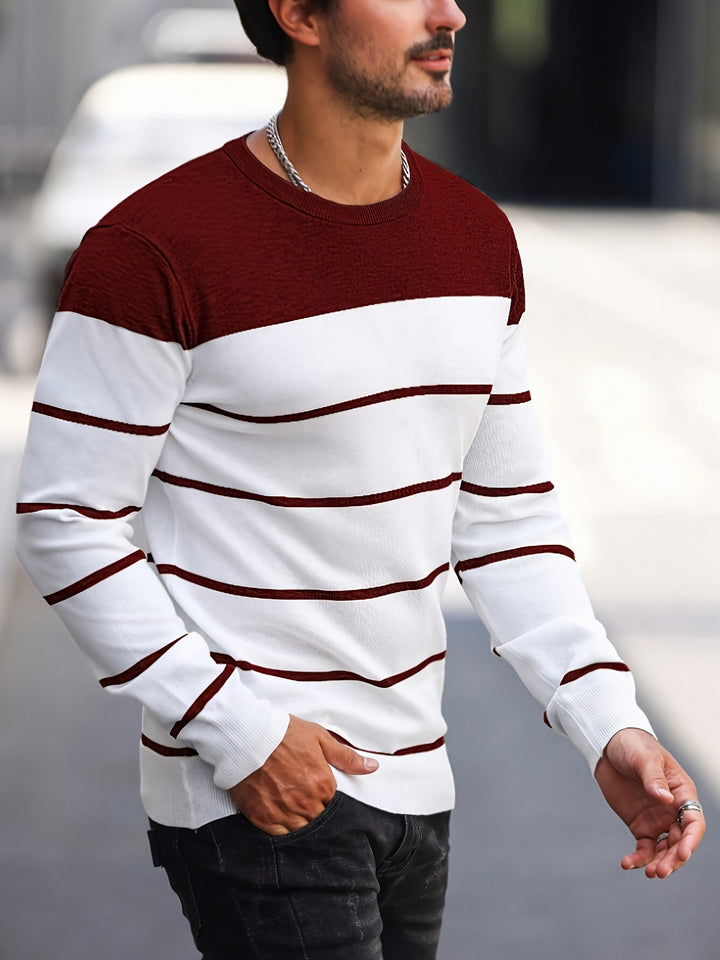 Sigmar | Zeitloser Streifen-Pullover