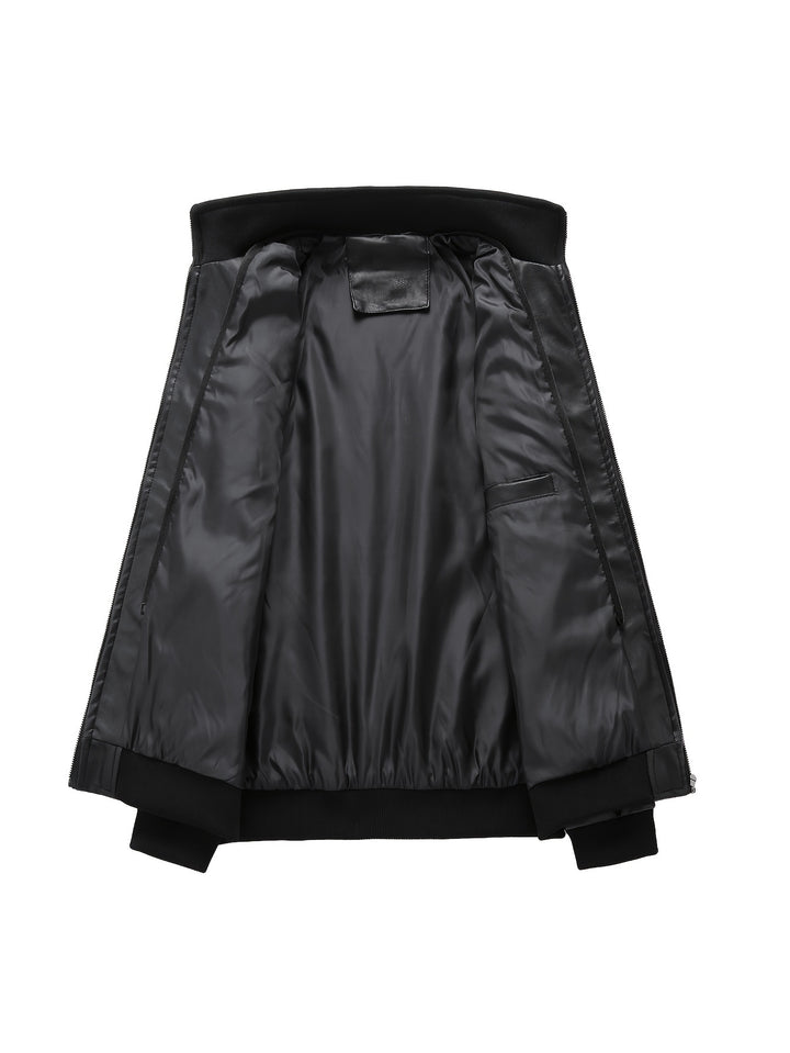 Torsten | Kapuzen-Bikerjacke mit Doppelreißverschluss