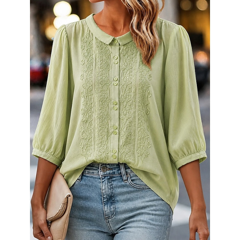 Anke | Bestickte Sommerbluse