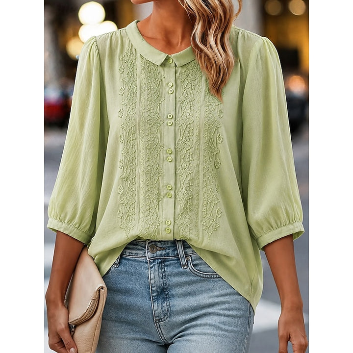 Anke | Bestickte Sommerbluse