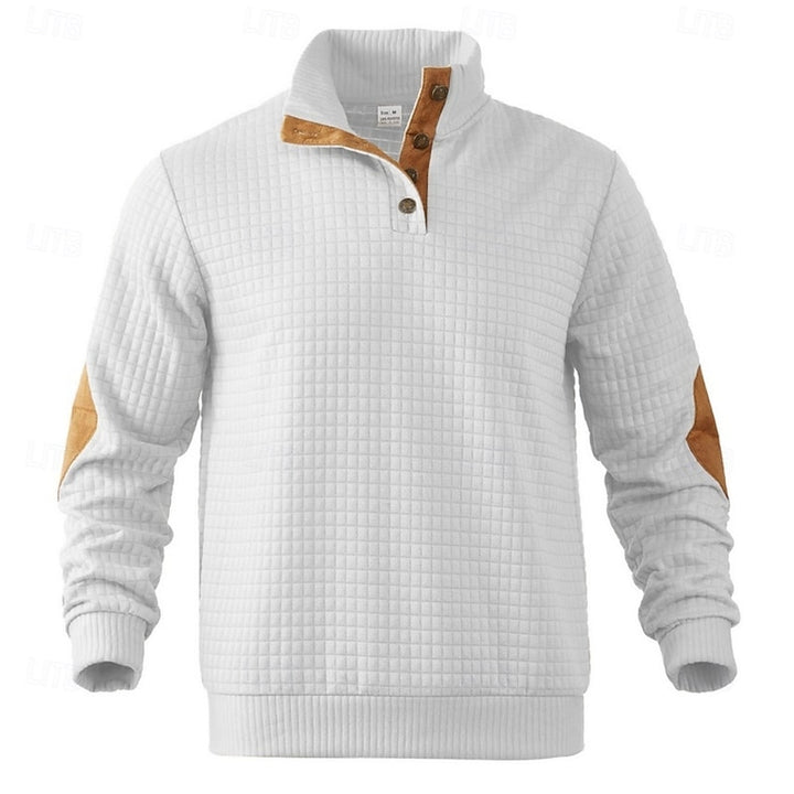 Norbert | Strukturierter Pullover mit Stehkragen