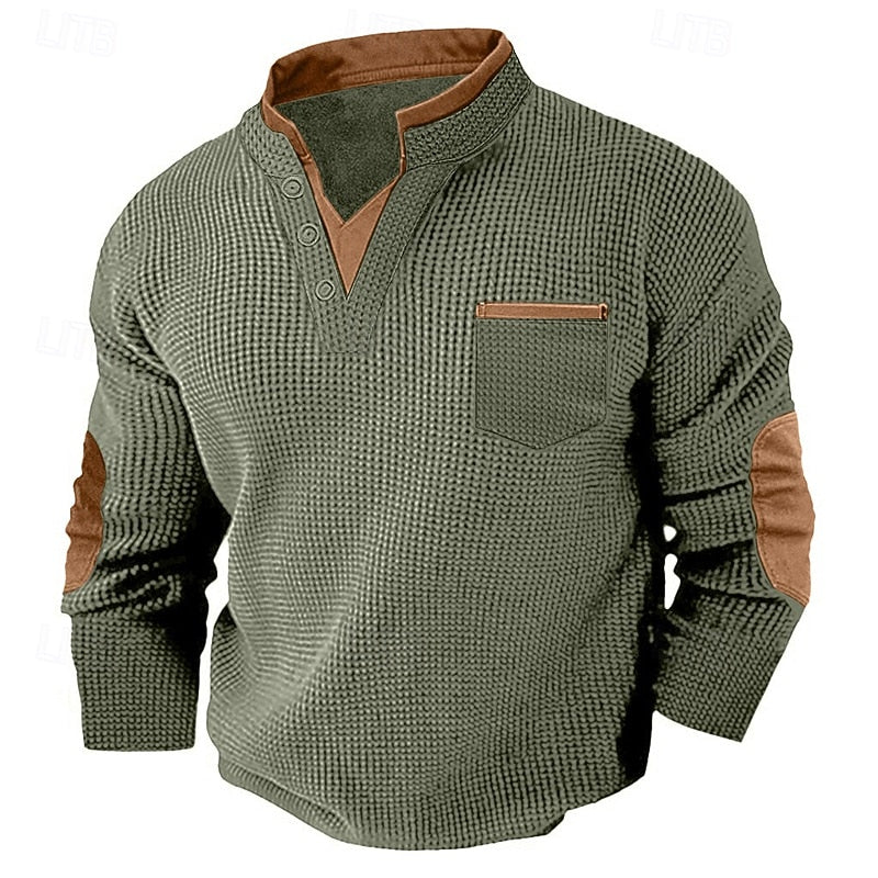 Jürgen | Sportlich-Eleganter Henley-Pullover