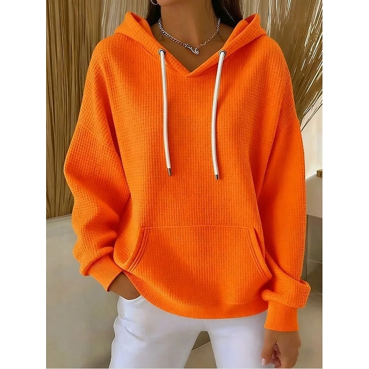 Jutta | Softer Kapuzenpullover mit Waffelstruktur